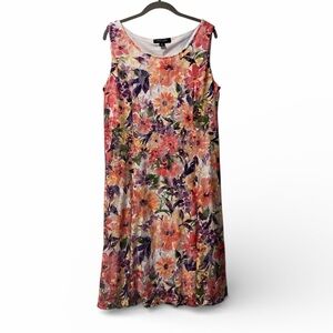 Perceptions Multicolor Floral Midi Dress